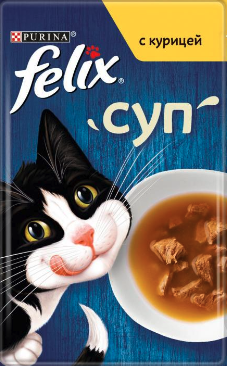 Корм для котів Felix Soup з куркою 48 г